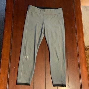 Under armour compression heatgear leggings gray women large